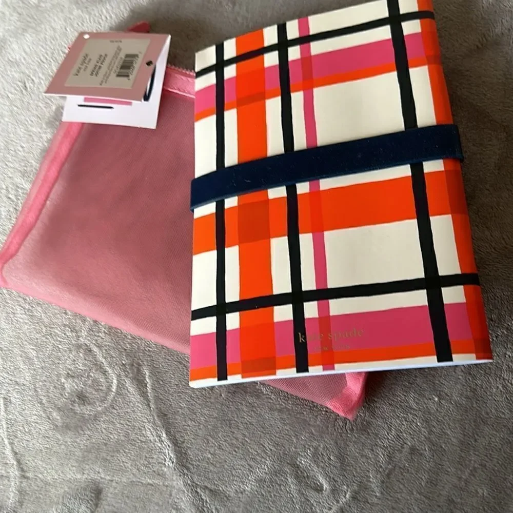 Kate Spade Spring Plaid Jotter Pouch!